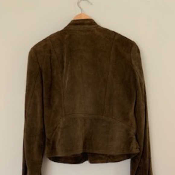 Ralph Lauren ,Moto Leather jacket, brown suede, size XS ( it also fits size S) - Picture 4 of 6
